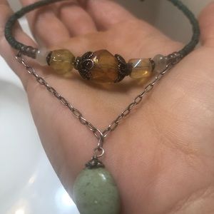 SOLD turquoise beaded choker